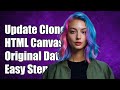 How to Update a Cloned HTML Canvas with Original Context and Data