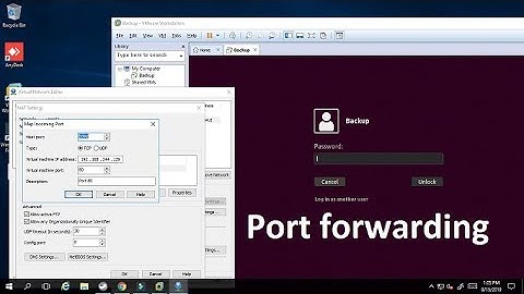Port forwarding vmware PC