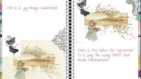 GIMP 101 with Sparkle (How to convert PDF or JPG files to use in digital journaling)