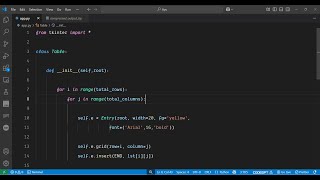Python 3 Tkinter Data Entry Widget to Display User Data in Colorful Table GUI Desktop App