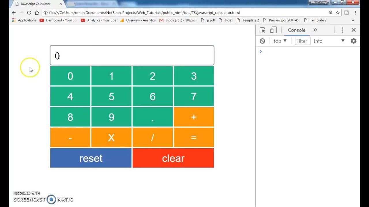 Javascript Calculator In One Video - YouTube