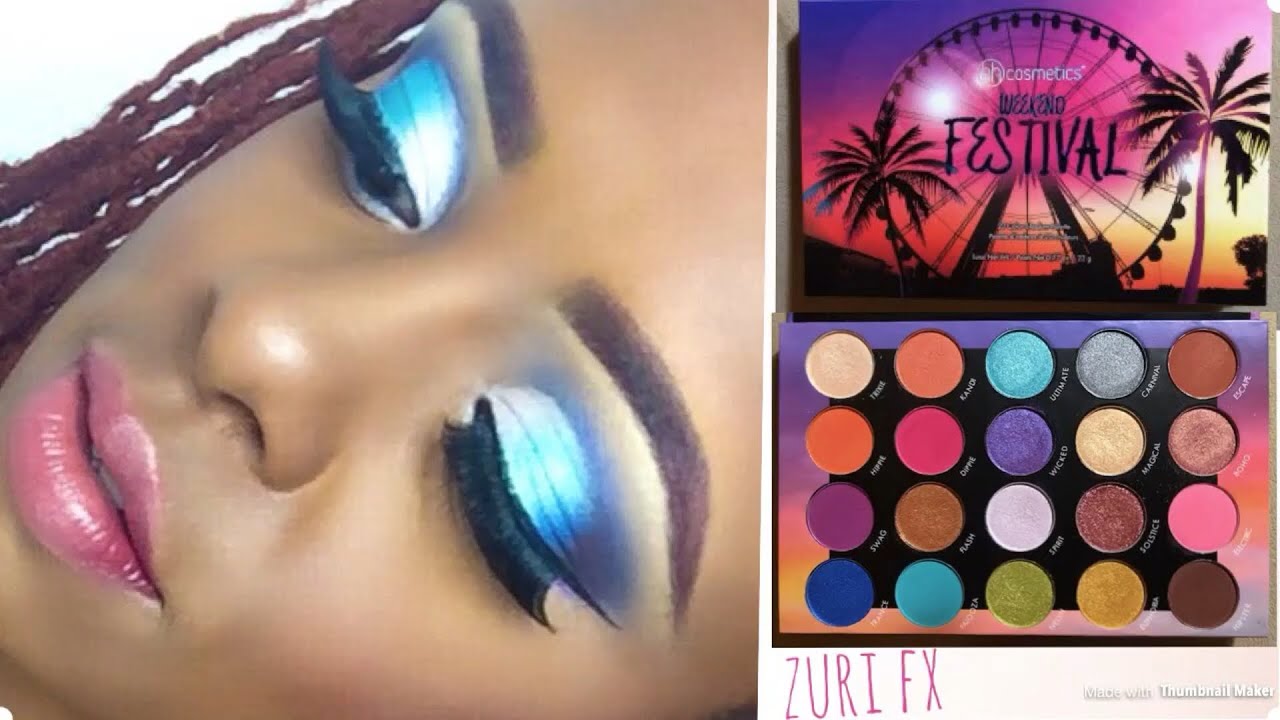 Bh Cosmetics Weekend Festival Palette Blues 2018 Youtube 