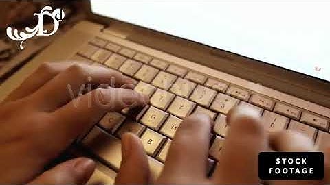 typing fingers on computer laptop keyboard (HD) - Stock Footage from Videohive