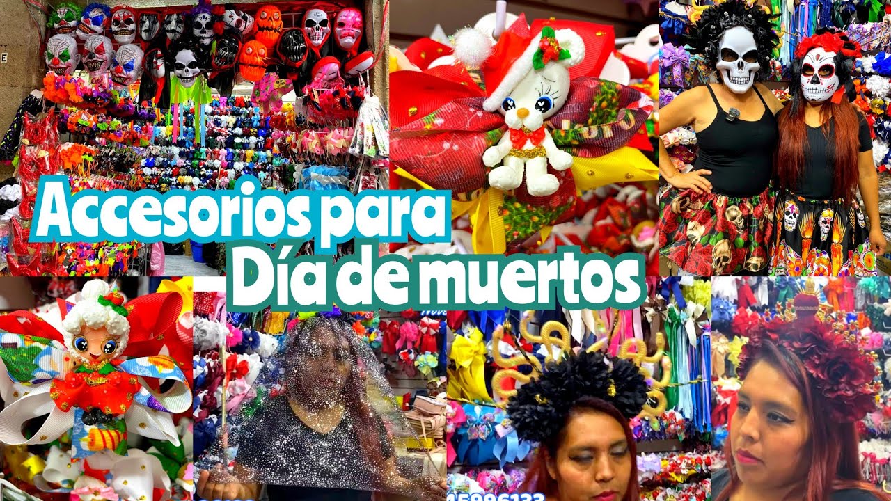 DIA DE MUERTOS / HALLOWEEN 🎃  Fabricantes Mexicanos de MOÑOS / DIADEMAS a precios BAJOS 😍 Máscaras