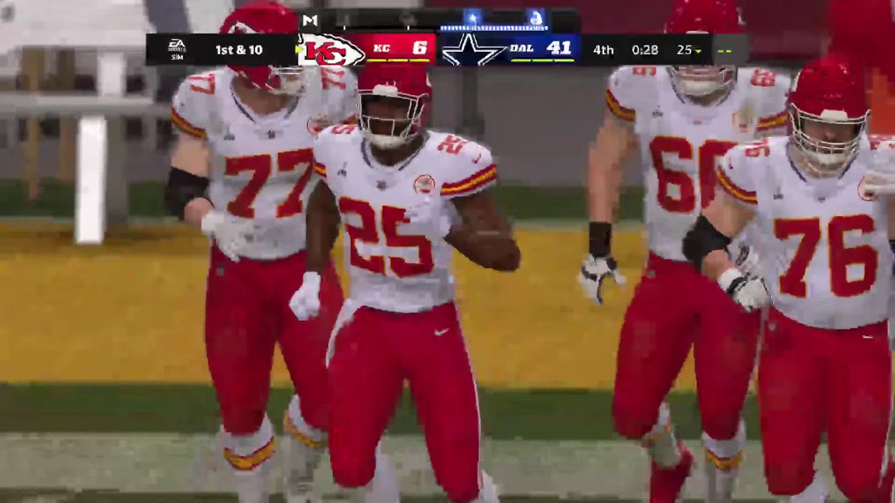 Madden 22 PS5 Cowboys CFM 2022 Super Bowl Dallas Cowboys vs Kansas City Chiefs