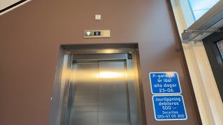 2017 Kone Monospace Mrl Traction Elevator Norra P-Hus, Mölndal Galleria, Mölndal, Sweden