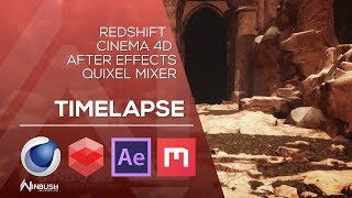 Redshift / Cinema 4D / Quixel Megascans & Mixer / After Effects Speed Art build