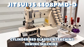 JITSUI JS 4408PMD-D | Elastic Attaching Multi Needle Cylinder Bed Sewing Machine #sewingmachine #yt