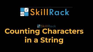 Counting Alphabets (Characters) in String