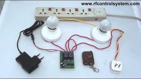 2 Channel DC RF Remote Control Momentary On Off Switch