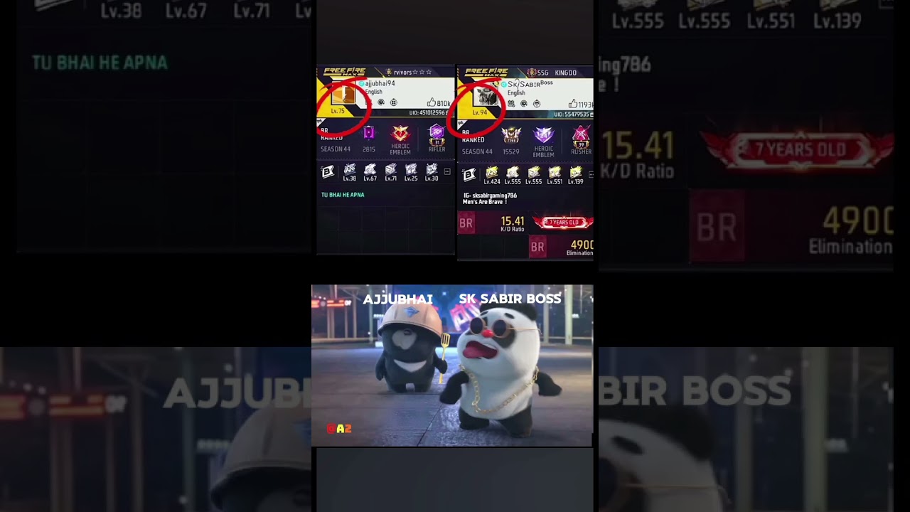 🐼AJJUBHAI ✨Vs✨ Sk Sabir Boss 🤠 