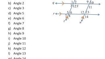 3-1 Properties of Parallel Lines
