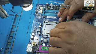 تصليح سوكيت بروسيسور الكمبيوتر  Resurrecting a Broken Motherboard – Bent Socket Pins