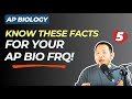 TOP 10 FACTS you NEED to know for AP BIO FRQ