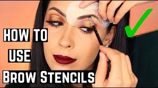 How To Use an Eyebrow Stencil Tutorial & Review | Helpful Tips and Tricks for Perfect Brows