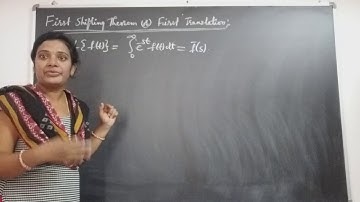 JNTU B.Tech M1 Maths. First Shifting Theorem on Laplace Transforms.