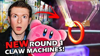 Playing All of the NEW Claw Machines at Round 1 Arcade!