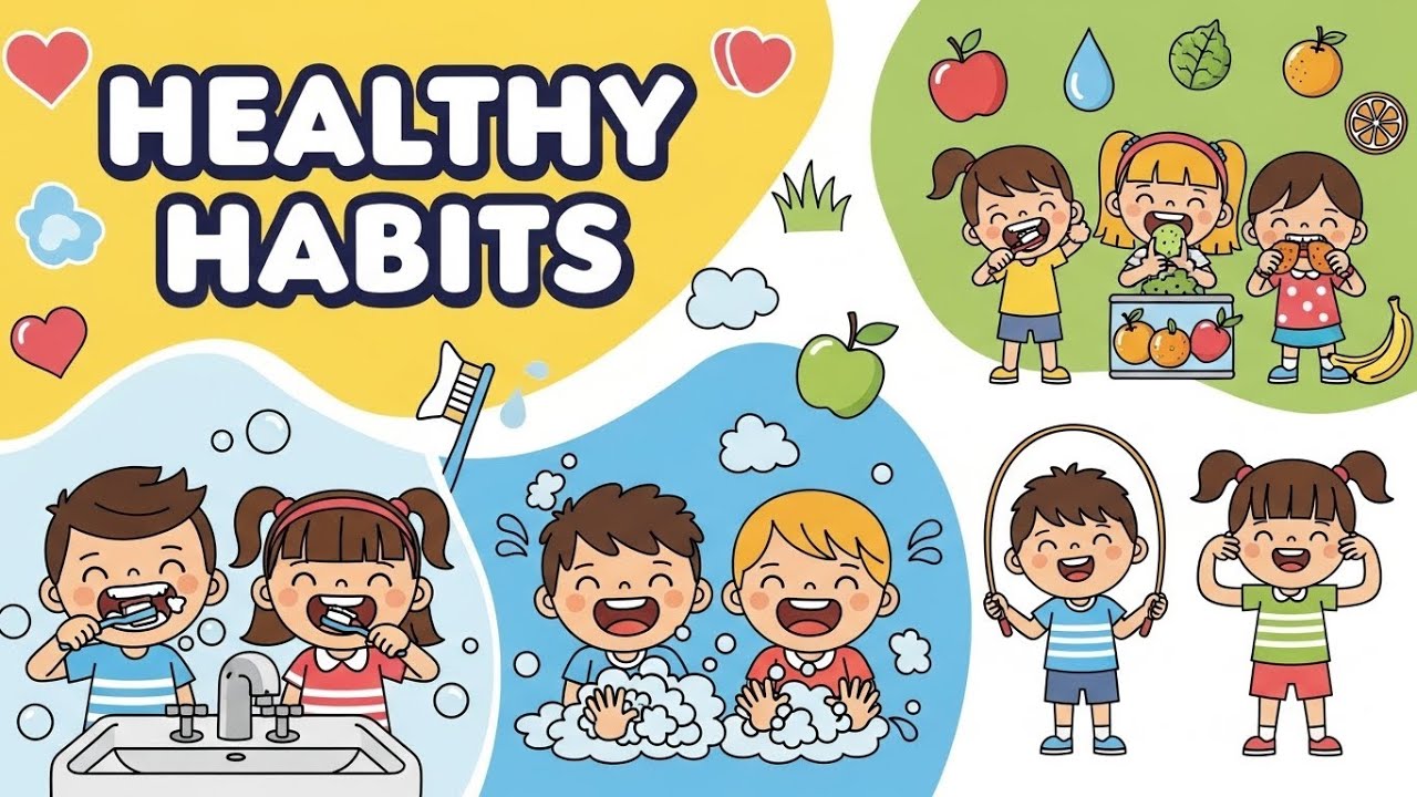 Healthy Habits 🥦🦷 | Learn Good Habits for Kids & Toddlers - YouTube