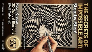 3D Line Illusion Drawing on Paper | Easy Drawing | Step By Step | Doodle Art #illusion #doodle