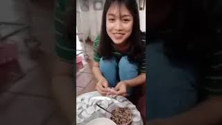 Gái Xinh Nghệ An Làm Bánh Bèo Live Mà Nc Như Chém Chả