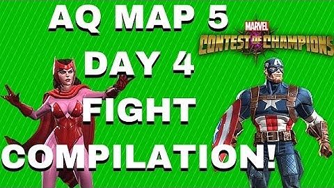 MCOC AQ MAP 5 DAY 4 FIGHT COMPILATION!