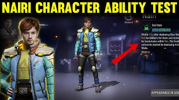Nairi character ability after update | Nairi ability in free fire| Free fire nairi character ability