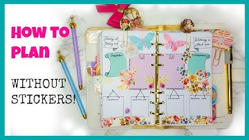 PLAN WITH ME | No Washi? No Stickers? No Problem!