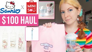 Sanrio x Miniso Haul - Unboxing Spending $100 at Miniso Canada Sanrio Collaboration