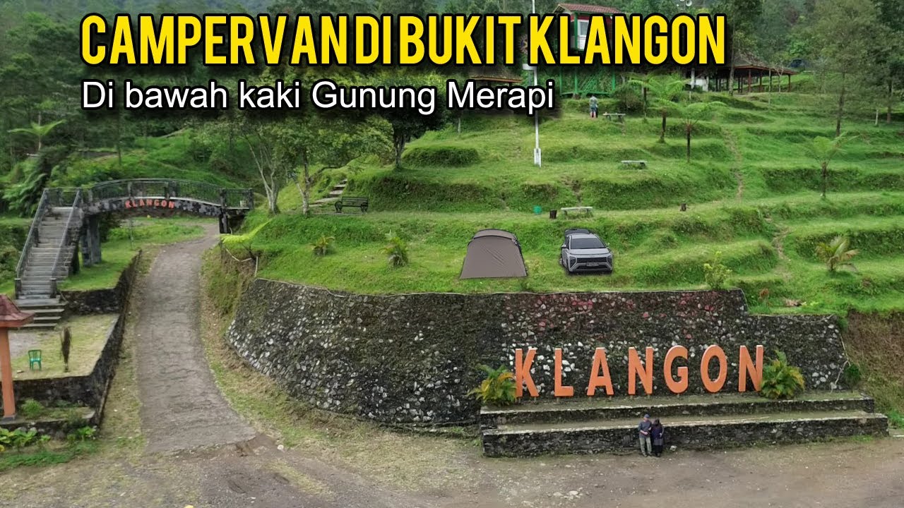 Campervan di Bukit Klangon, dekat puncak gunung Merapi Jogja