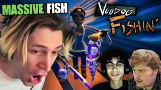 xQc GOES FISHING in Voodoo Fishin' ft. Jesse & Omie