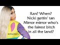 Nicki Minaj - Swish Swish (Verse - Lyrics) dont b trying double back already despise you tiktok