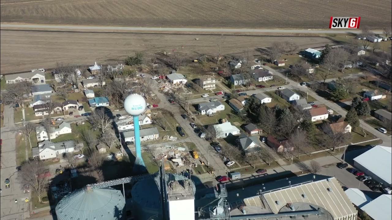 Drone video from Rudd, IA following tornado on December 15, 2021 YouTube