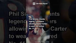 Phil Simms' Family Blocks Abdul Carter from Wearing Retired Number #breakingnews #usa