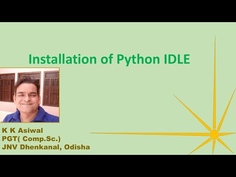 Installation of python IDLE- Do learn Python fast with KKA