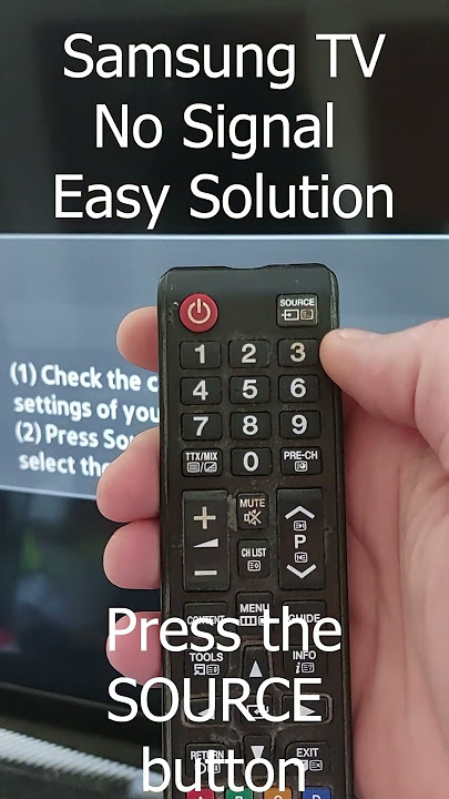 Samsung TV fix no signal message easily #youtubeshorts