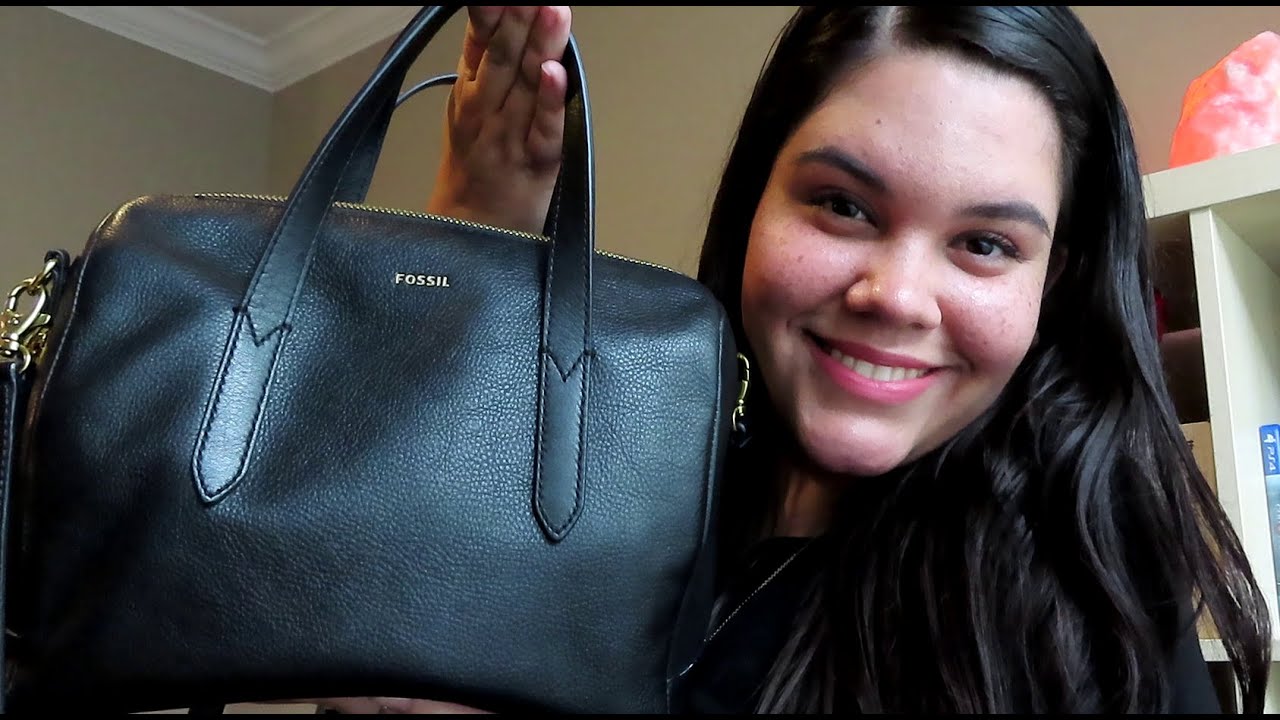 What's In My Bag? Fossil Sydney Satchel - YouTube