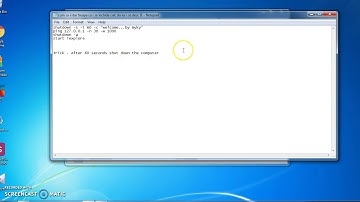 Trick bat file after 60sec shut down computer