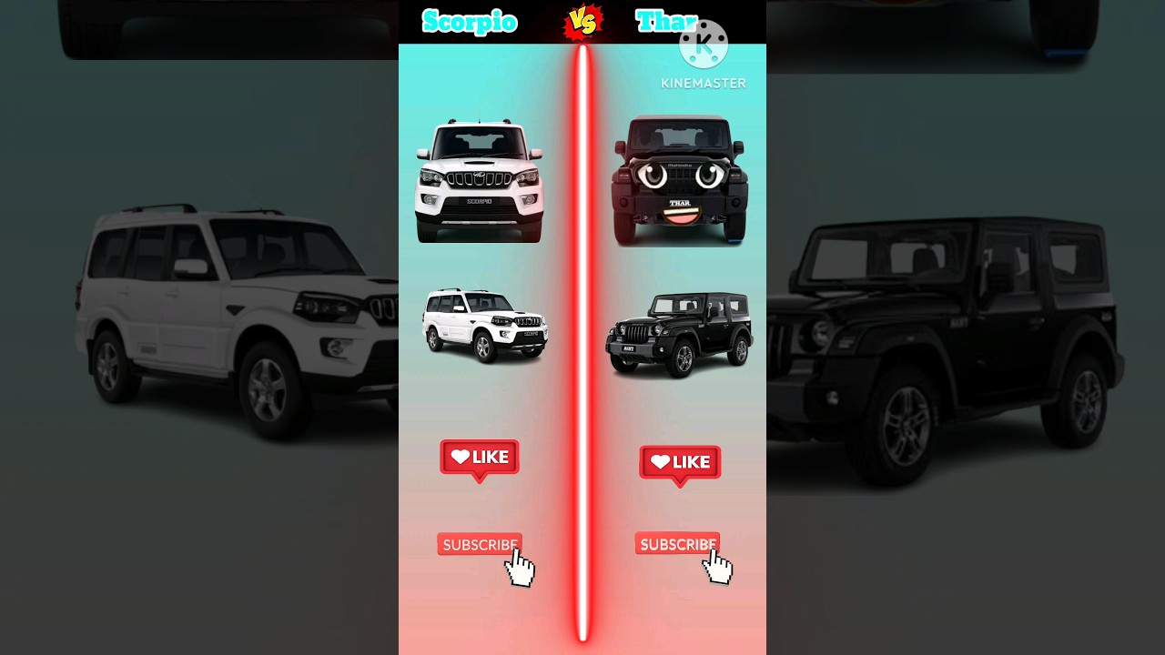 Mahindra Scorpio vs Mahindra Thar 🔥 Full Competition Video 🤯😱 || 