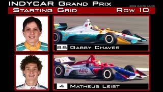 Famous 2018 INDYCAR Grand Prix --- STARTING GRID --- 1999 CART STYLE Wealth