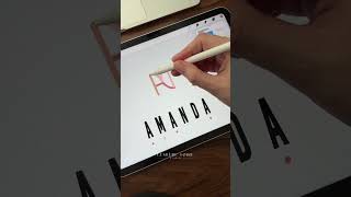 Create Stunning Name Logos with Procreate! Tattoo Ideas & Tips #tattooideas #procreate