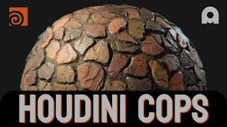 Houdini Copernicus - Procedural Texturing - CobbleStones 001 -  Walkthrough + HIP file