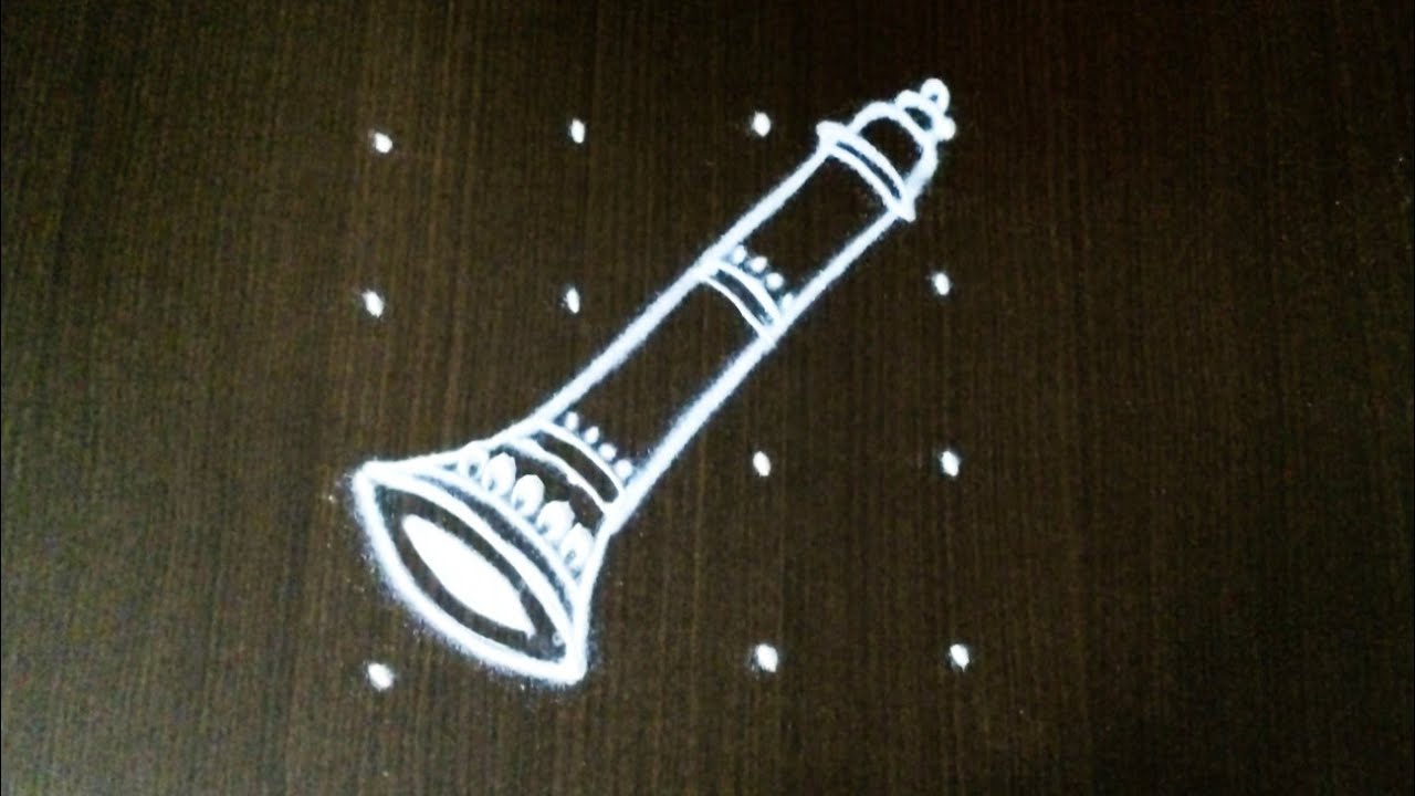 Simple peacock rangoli design for Diwali with dots/navaratri kolam/New year rangoli@NSchannelrangoli