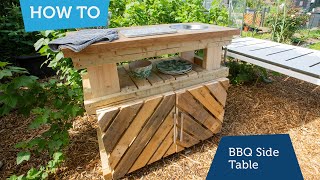 How to make a BBQ side table