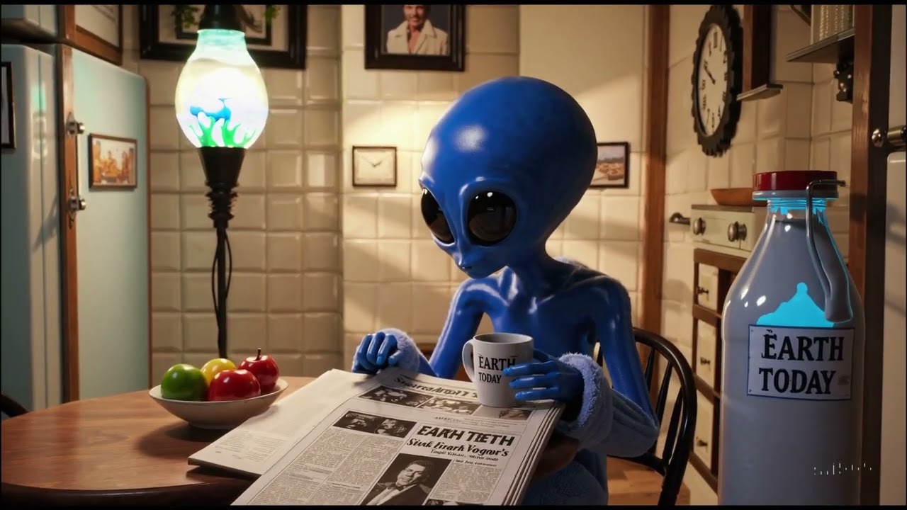 OpenAI Sora - Alien Morning Routine