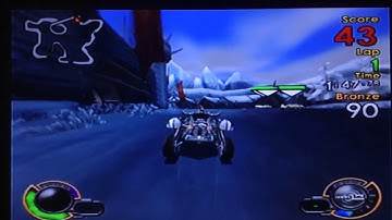 Jak X: Combat Racing - Red Eco Cup - Icelands - Icebound Citadel: Event 1