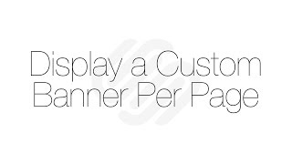 Squarespace 7 Tutorial: Display a Custom Banner Per Page Information