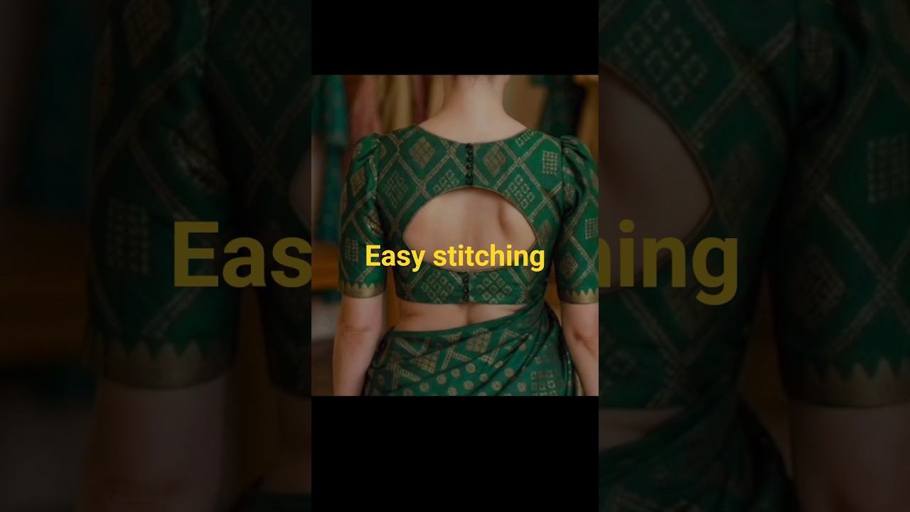 Beautiful unique blouse back neck design