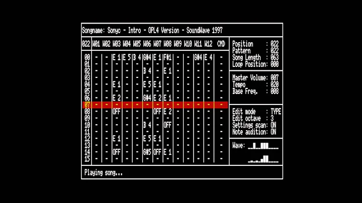 Sonyc (MSX) OST - Intro