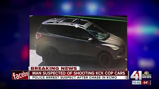Man who allegedly shot at KCKPD cars arrested