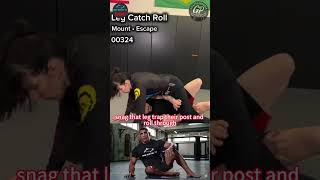 Escape Heavy Mount! 🥋 Slick Leg Catch Roll Reversal #bjj  #grappling  #judo